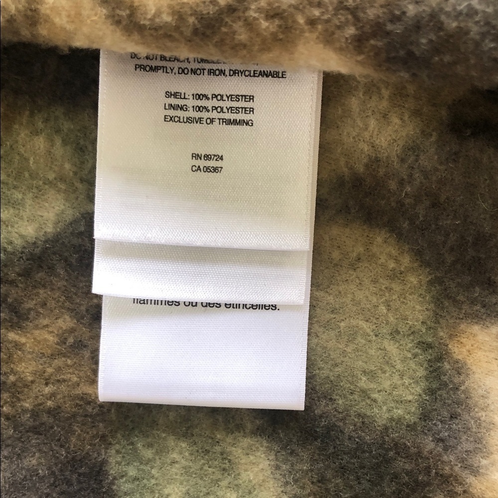 Columbia Youth Woodland Camo Fleece Jacket NWOT - Picture 7 of 13